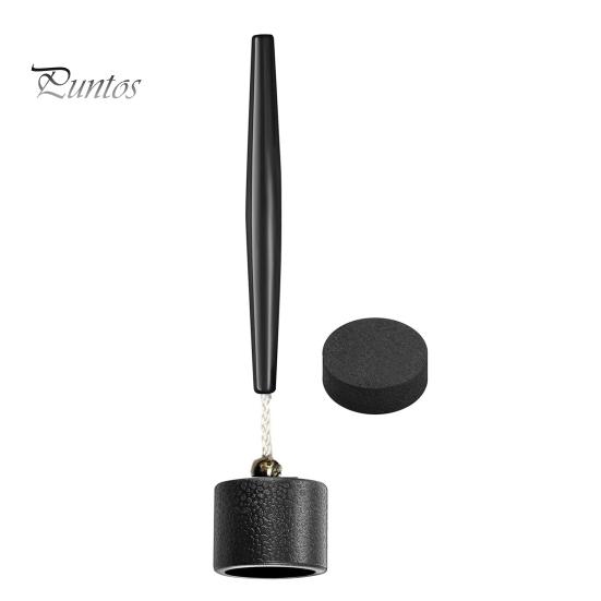 Pool Cue Chalk Holder Round Portable Black Plastic Pocket Snooker Billiard Accessories Enthusiasts Birthday Gift