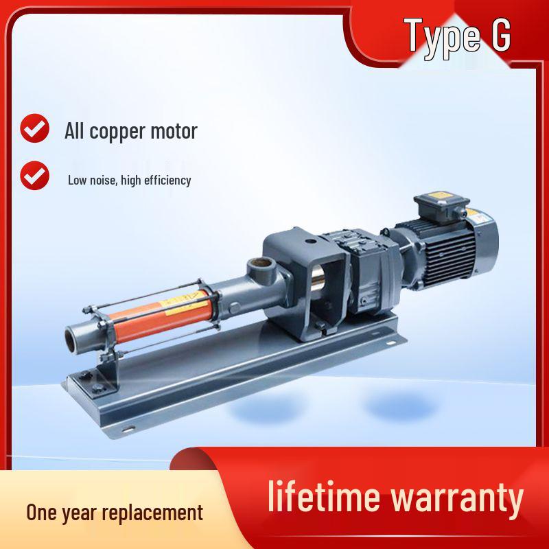 G-Type Industrial Food-Grade High Head Large Flow Screw Pump - Cast Iron & Stainless Steel, Corrosion & Wear Resistant
