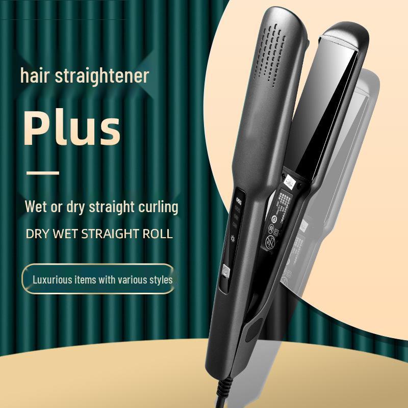Dual-Use Hair Straightener & Curler: Household Iron for Straightening & Curling
