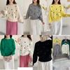 Damen Herbst/Winter Locker Gestrickter Pullover mit Blumenstickerei - Koreanischer Retro-Stil