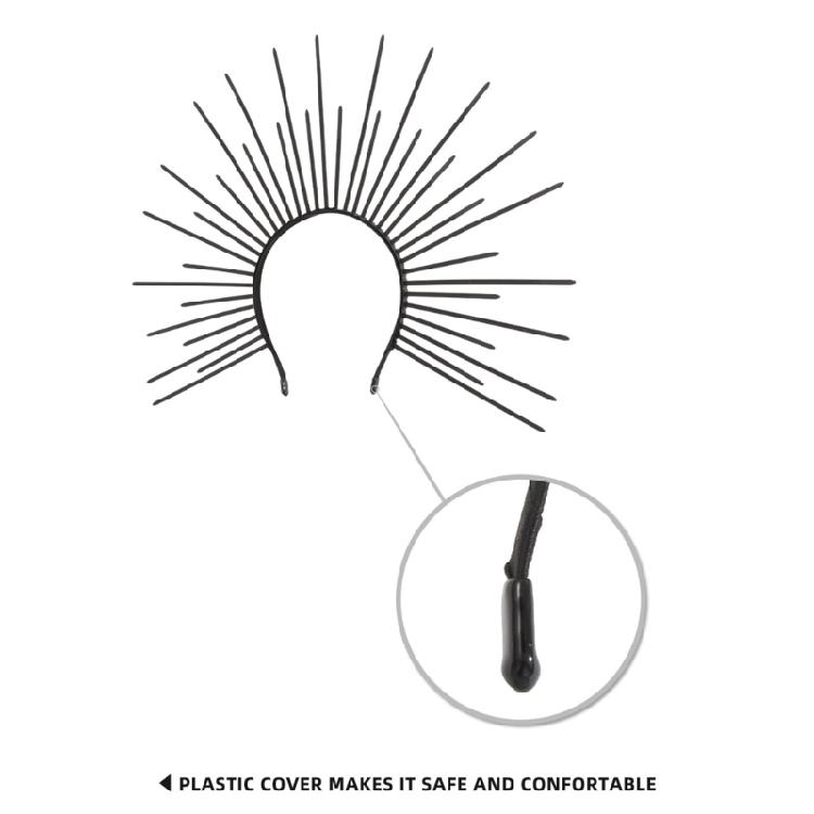 Opaska z Koronami Blasku na Głowę na Halloween Elegancka Opaska do Kostiumu Opaska na Wieczór Panieński Damska Opaska do Włosów