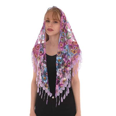 Frauen Spitze Dreieck Schal Süße Mädchen Sonnenschutz Schal Frühling Sommer Französisch Strand Stil Haar Krawatte Vintage Weibliche Dame Moslemisches Hijab