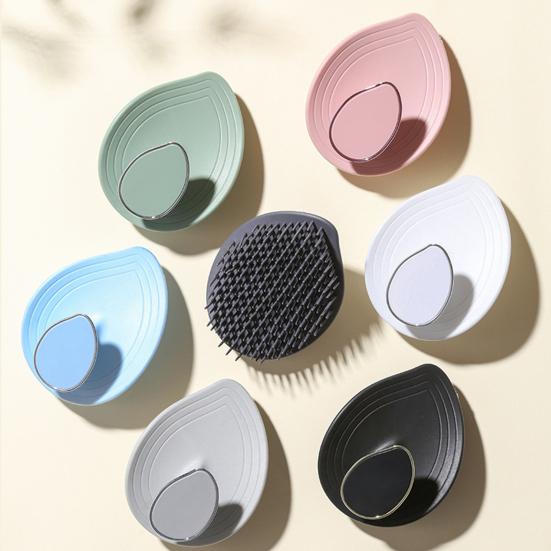 Shampoo Brush Scalp Massager for Hair Growth And Dandruff Cleaning Soft Bristles Hair Washing Brush Gentle Exfoliating Massager for Home Travel Salon