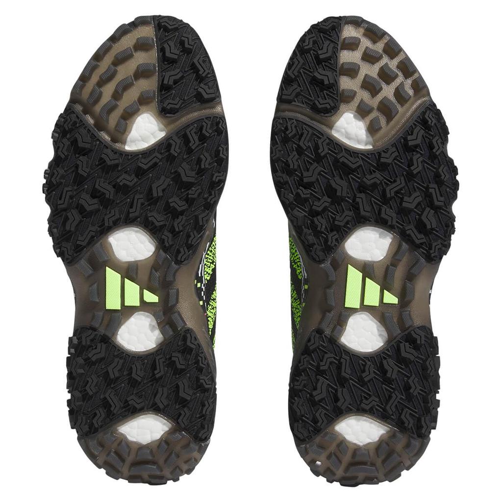 Golf Shoes Code Chaos 22 Glitch Core Five Cm [Adidas Golf] Black/Lucid Lemon/Gray 24.0