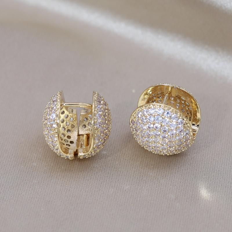 Korea Exquisite Hochwertige Luxus Kugel Ohrstecker Business Bankett Hochzeit Damen Schmuck Ohrringe 2022