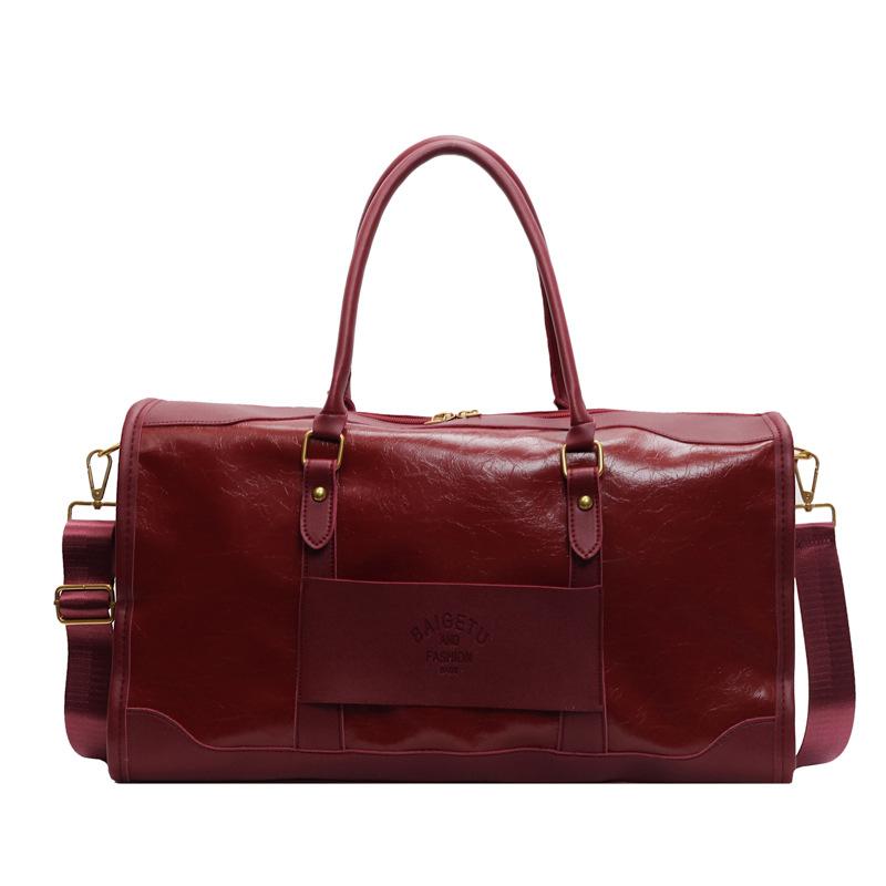 Business trip large-capacity portable travel bag anti-splashing portable dry and wet separation fashionable atmosphere can be set tie rod fitness bag