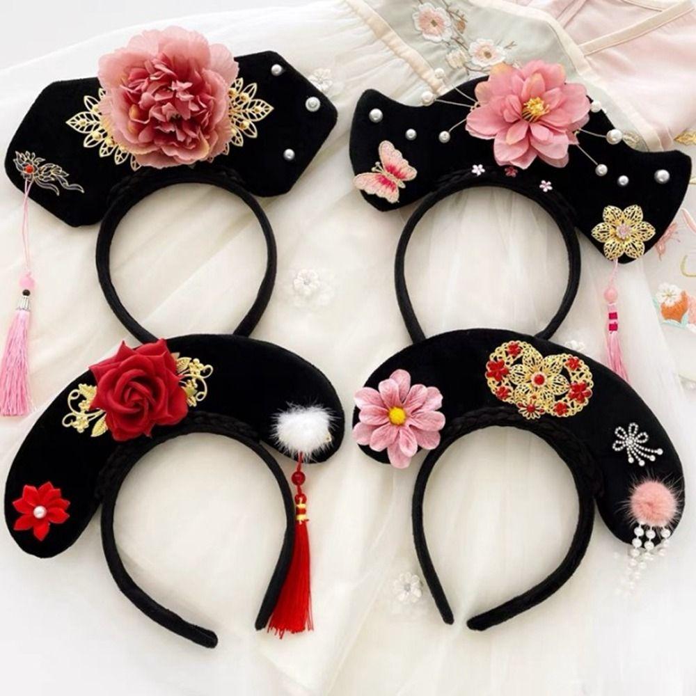 Headdress Bow Ancient Style Headwear Hanfu Hair Hoop Chinese Style Headwear Antique Headband