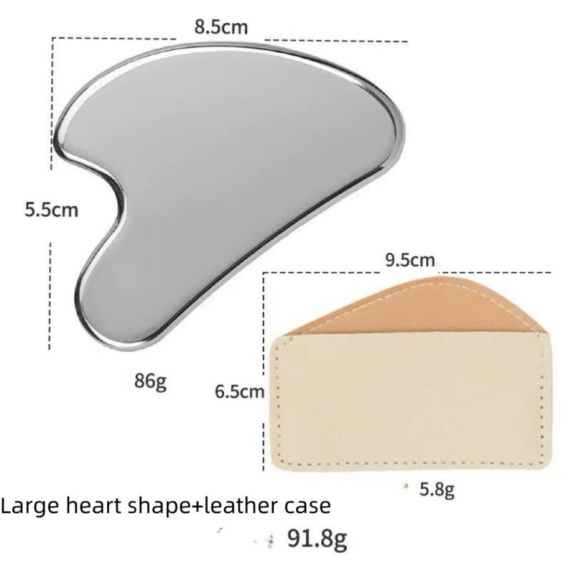 1/3/5/8pcs mix Stainless Steel Facial Scraping Tool Metal Scraper for Light Coffee Color Care Used for Body and Eye Massage