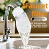 Badkraanfilter Katoen Voorkomt Spatten en Filtert Kraanwater, Bronwater, Bezinksel, Roest, Kalk en Onzuiverheden.