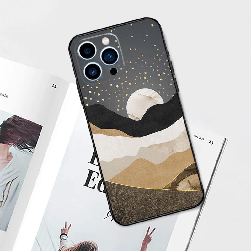 Landscape Mountain Night Sky Case For iPhone 17 Pro Max 14 13 12 11 15 16 Pro Max mini 15 Plus 16e 17 Air Phone Cover