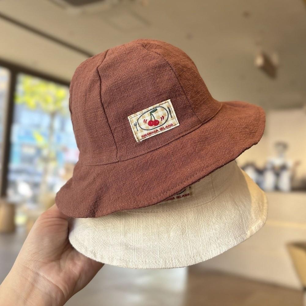 Thin Kids Sun Cap Soft Cotton-Linen Fisherman Cap Cute Baby Sun Hat Summer