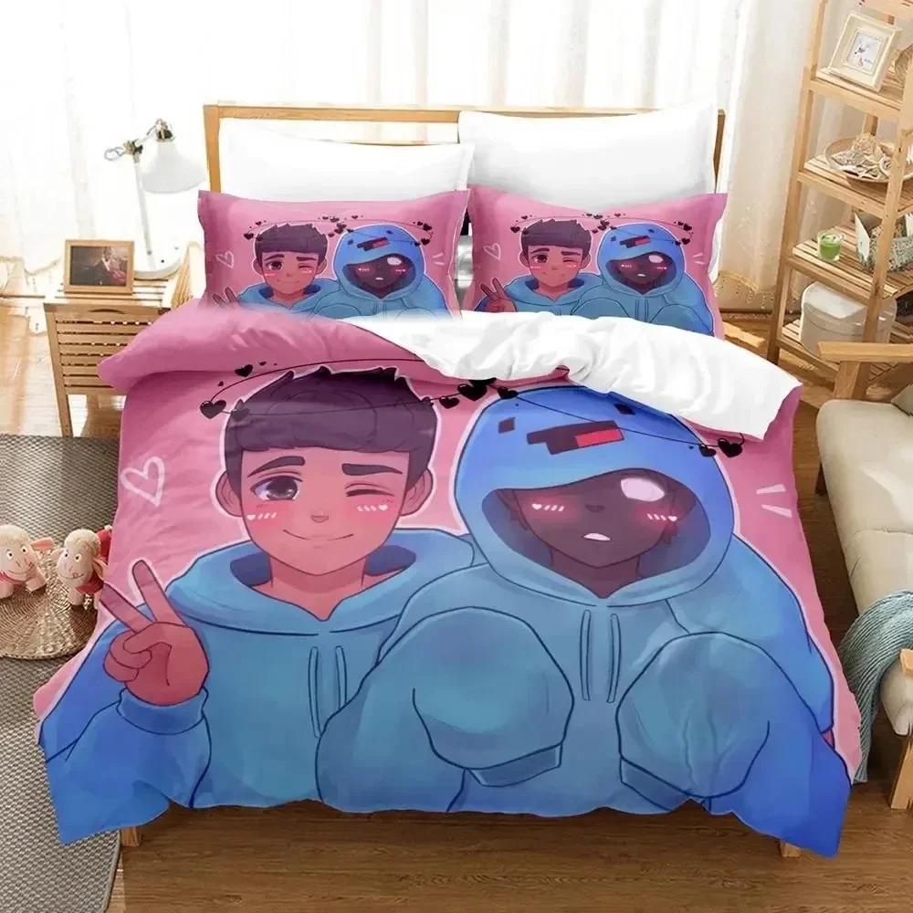 Badboyhalo Team SMP Bedding Set Duvet Cover Bed Set Quilt Cover Pillowcase Comforter king Queen Size Boys Adult Bedding Set