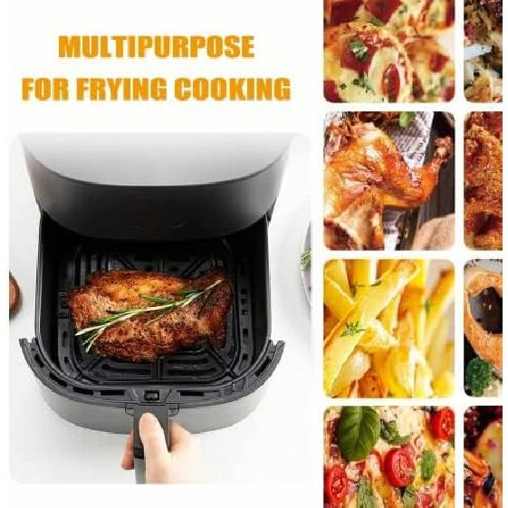 Air Fryer Grill Pan for COSORI Air Fryer Pro LE 5 QT, Non-Stick 8.23’’*8.23’’Square Air Fryer Rack Replacement Parts Accessories Grill Plate