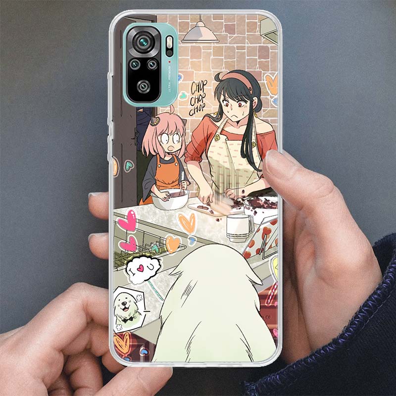 Spy×Family Anime Phone Case For Xiaomi Redmi 9 9A 9C 9T 10 10A 10C 8 8A 7 7A 6 6A S2 K20 K40 Pro Soft Cover Silicone Shell
