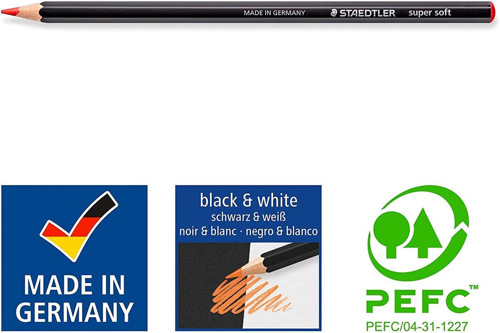 STAEDTLER Design Journey Colored Super 149C M24 Pencils, Soft, 24-Piece Set, [Used]