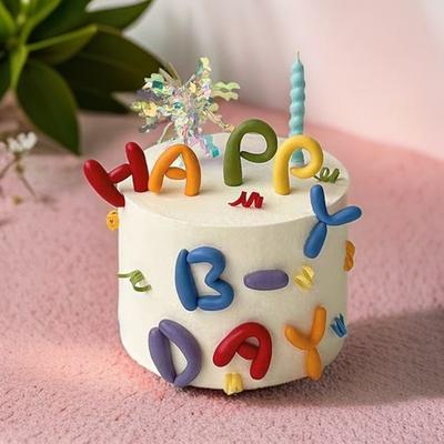 Macaron Curved Thread Candle Twist Wax Creative Baking Cake Decoration Birthday DIY Candle Dessert Decoration