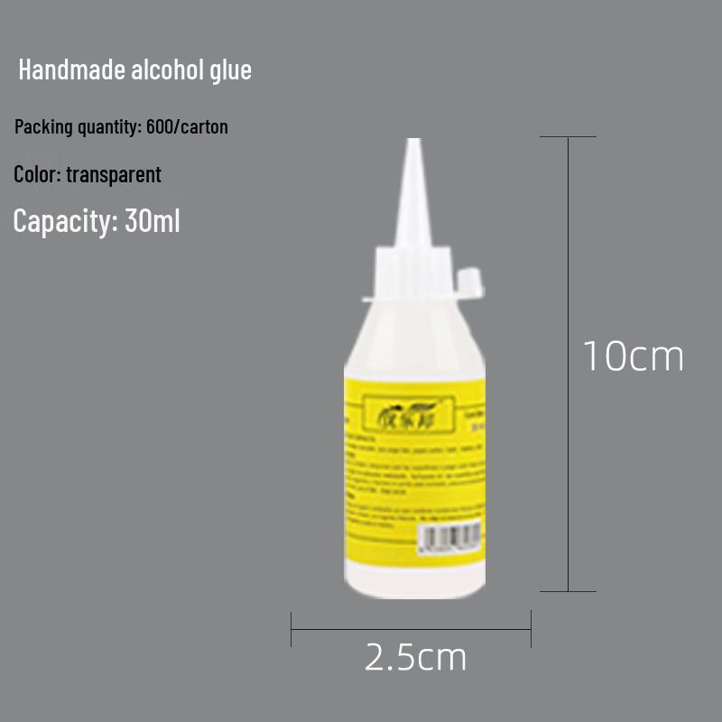 Kids' DIY Transparent Alcohol Glue - 30ml for Crafts: Ideal for Non-woven Fabric, Kindergarten Projects, Hemp Rope & Handmade Creations