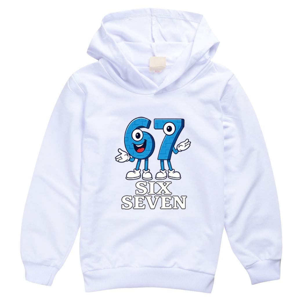 9194 Dětská Chlapecká Dívčí Ukrást Mozkovou Hnilobu 67 Šest Sedm Potištěná Ležérní Mikina s Dlouhým Rukávem