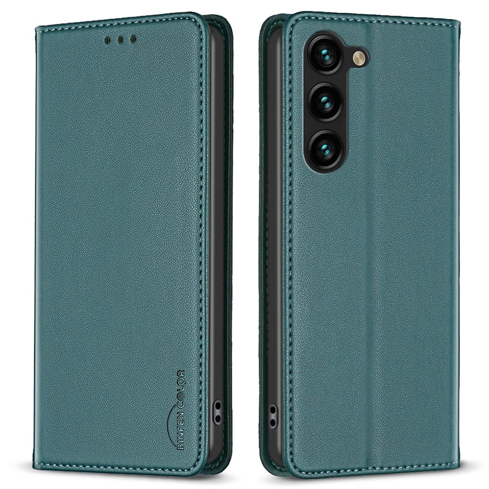 

BINFEN COLOR BF18 Чохол для Samsung Galaxy S25+/S24+ з тримачем для карток Магнітна кришка для мобільного телефону Green