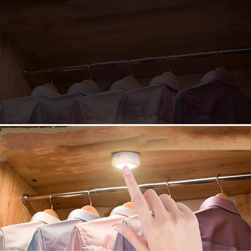 LED Night Lamps Battery Power Remote Control Suitable for Kitchen Stair Cabinet Light Wireless Dimmable Touch Sensor Dual Color