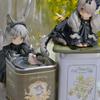 12cm Tea Party Cat Anime Figure Q Version Kawaii Tea Time Cats Tea Pot Cat Action Figure Collection Model Japanese Dolls Hobbies