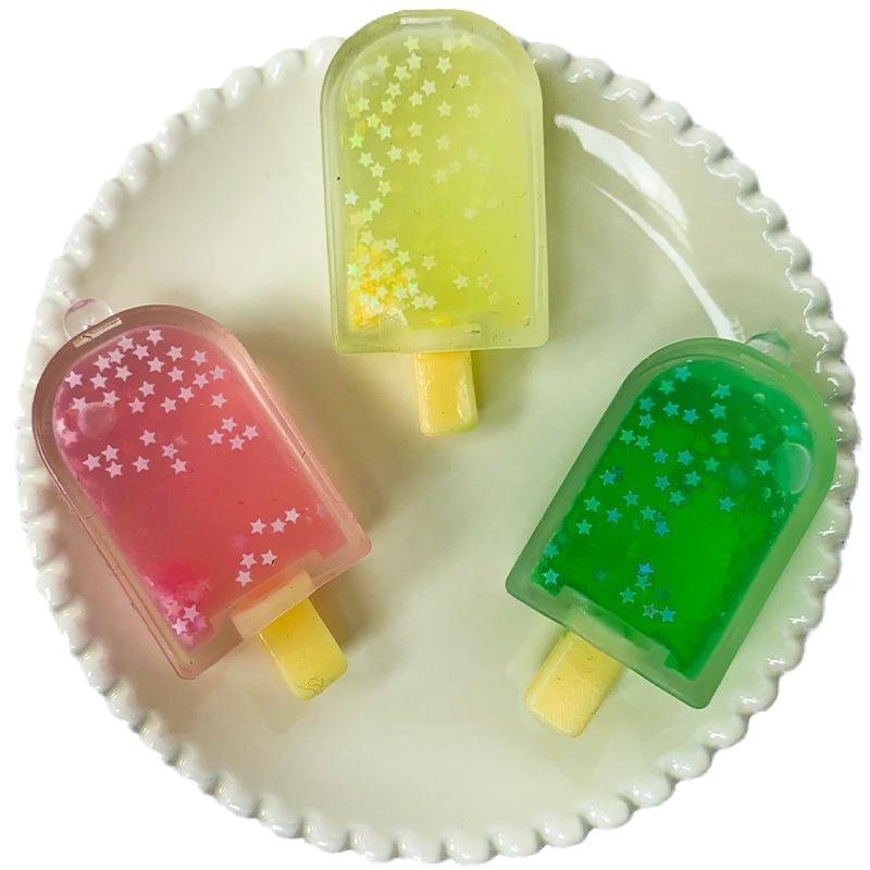 Mochi Taba Squishy Glitter Popsicle Stick Fluffy Ice Cream Fidget Kids Toy Candy Pudding Dessert Girl Birthday Gift