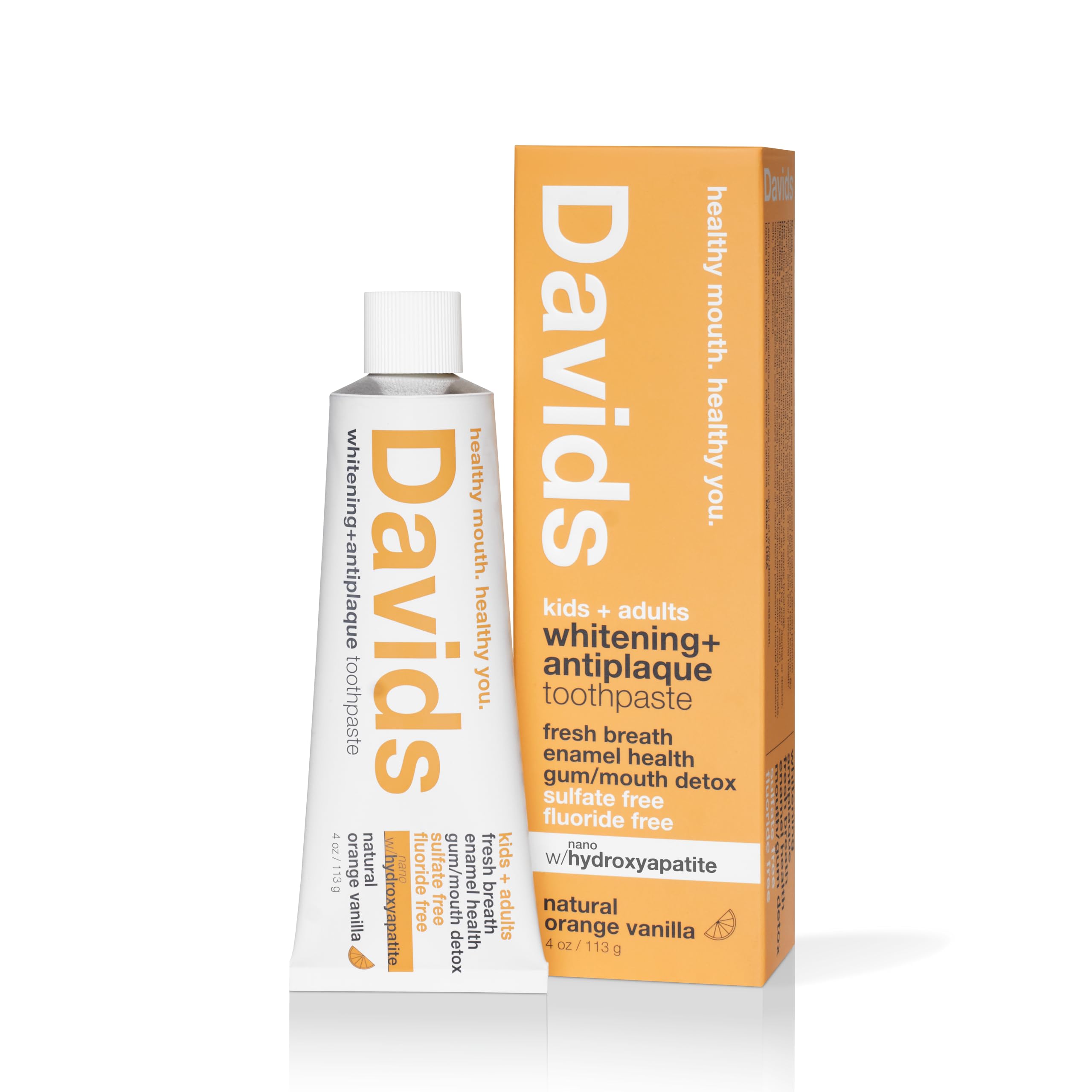 

Отбеливающая зубная паста Davids 113 г (Апельсиновая ваниль)