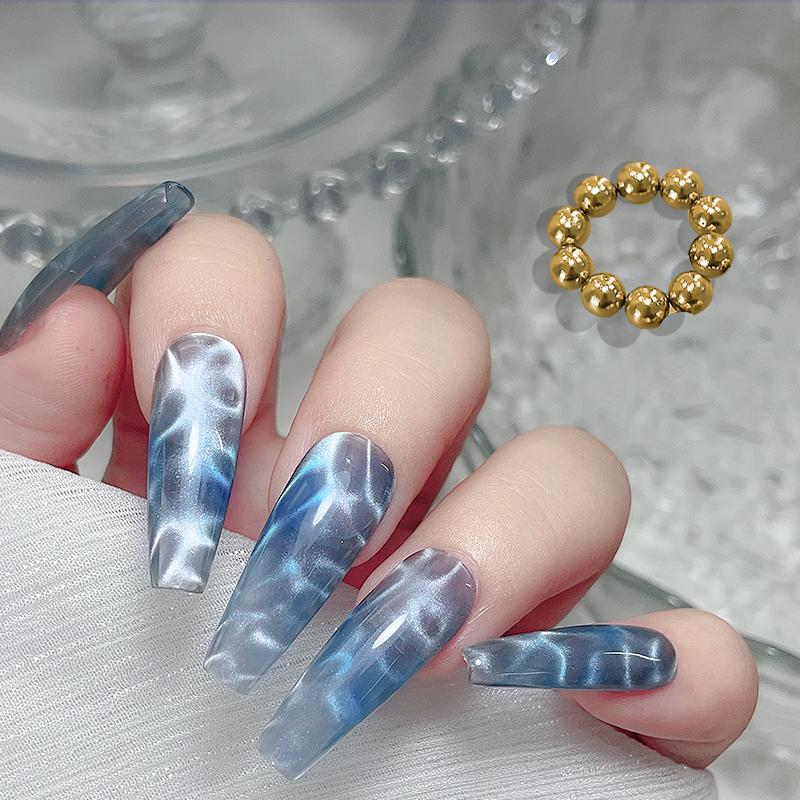 10/20pcs Gold Sliver Round Nail Art Magnetic Bead Set Multi-Functional Colorful Magnet Stick For Water Wave Ripple Cat Eye Desig