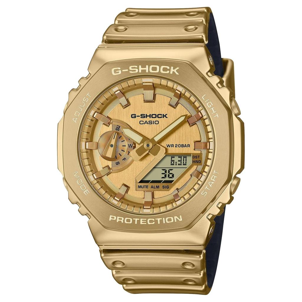 Casio G-Shock GM-2100YMG-9A9 Limited Edition Gold Steel Luxury Sports Watch Box