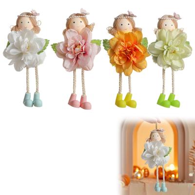 Christmas Festival Hanging Ornaments Flower Fairy Decor Ornaments Spring Colorful Flower Fairy Home Decor Gifts Pendant