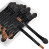 30pcs Disposable Eyeshadow Applicators, Lip Brush Lip Liner Brush Makeup Cosmetic Tool for Eyeshadow Lipstick, Black