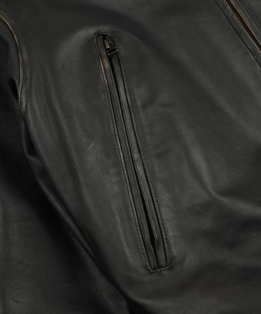 FRIZMWORKS Patina Cowhide Tanker Jacket _ Washed Brown
