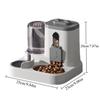 Katzenfutternapf Automatischer Futterspender mit Auslaufsicherem Design mit Wasserfontäne Haustierfutterspender für Kleine Mittlere Große Katzen Hunde