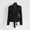 Damen Herbst Winter Neuer Blazer mit Gürtel und Taillierung, Kurze Länge Elegante Pendler Freizeit Blazer Jacke Für Damen