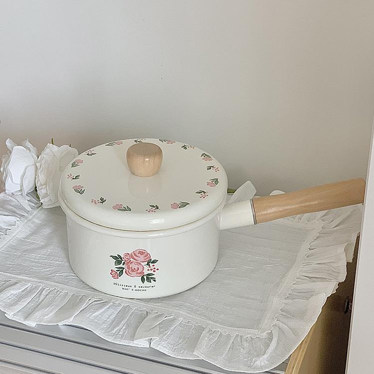 Enameled Retro Fruit Basket Draining Tray Storage Basket Kitchen Accessories Handmade Dishwasher Safe Fruit Serving Bowl