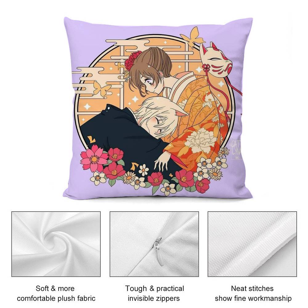 K-Kamisama Hajimemashitas Pillow Case Plush Fabric Soft Double Sided Print Sofa Cushion Cover Throw Pillow Covers