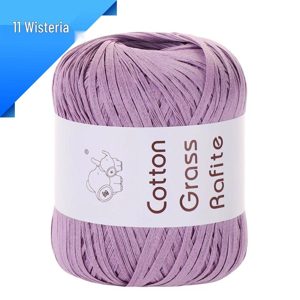 Raffia-Baumwoll-Strohgarn für DIY-Bastelarbeiten: Handgewebte Taschen, Hüte & mehr