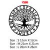 Free shipping Viking Rune Auto Sticker Creative Decorative Decals Car Door Handle Vinyl Body