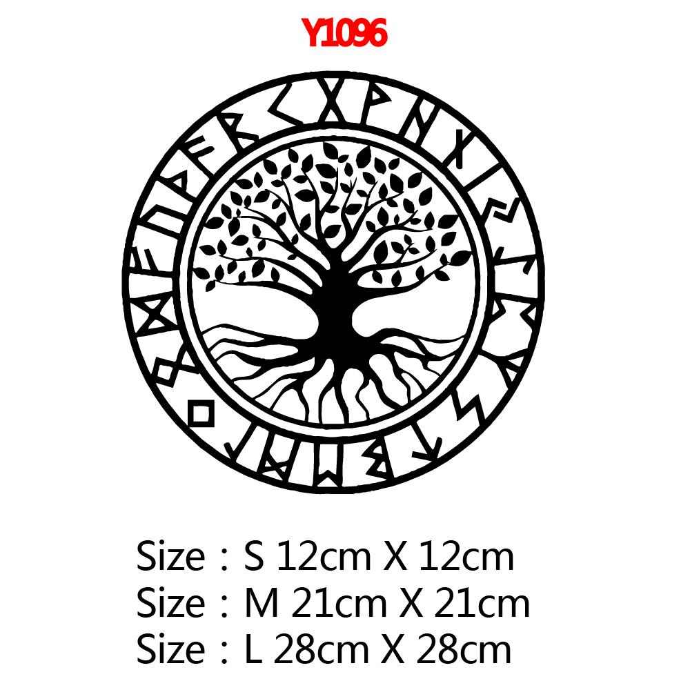 Free shipping Viking Rune Auto Sticker Creative Decorative Decals Car Door Handle Vinyl Body
