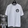 GZ-8926 CHROME HEARTS 2025 Summer New High Quality Cotton Round Neck Loose Large Size Men's and Women's T-shirt Couple T-shirt