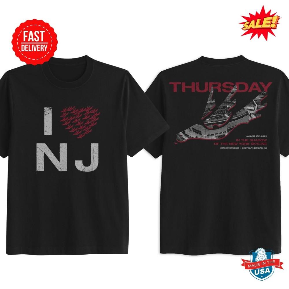 

Thursday band In the Shadow On Aug 9 2025 T Shirt S-5XL 4XL