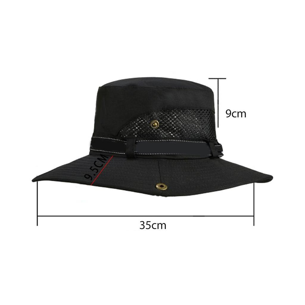 Men s Fisherman Hat   Outdoor Fishing Sunscreen Face Cover UV   Big Brim