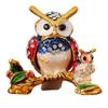 Stylish Owl Shaped Jewelry Organizers Compact Decorative Storage Box For Earrings Necklaces Rings
