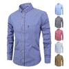 Men's Cross-Border Autumn/Winter Plaid Cotton Long-Sleeve Casual Business Shirt