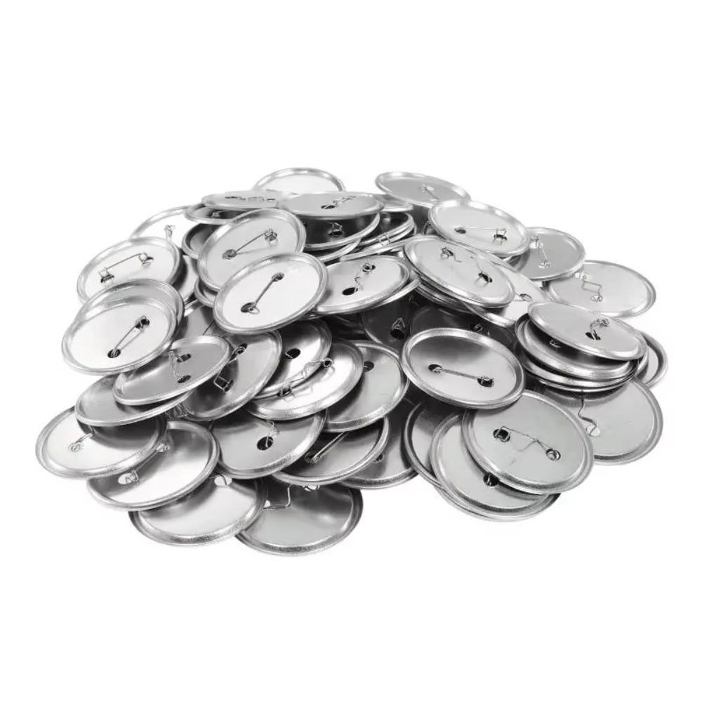 100pcs DIY Art Crafts Metal Brooch Clasps Blank Pin Disk Pad Round Pin Badge  Brooches Jewelry