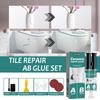 Tile Repair Paste Kit Tile Repair Paste Set Tile Filler Heavy Duty Universal Acrylic Crack Mending Agent Set Bathtub Repair