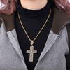 Full Diamond Cross Pendant Internet Celebrity Jewelry European and American Street Rap Personalized Male Female Universal Cross