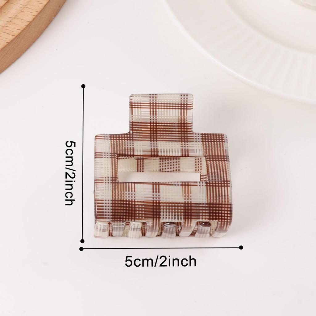 Bambus Yao Academy Style Karomuster Haarklammer - High-End Mode Pony-Halter Accessoire für Mädchen