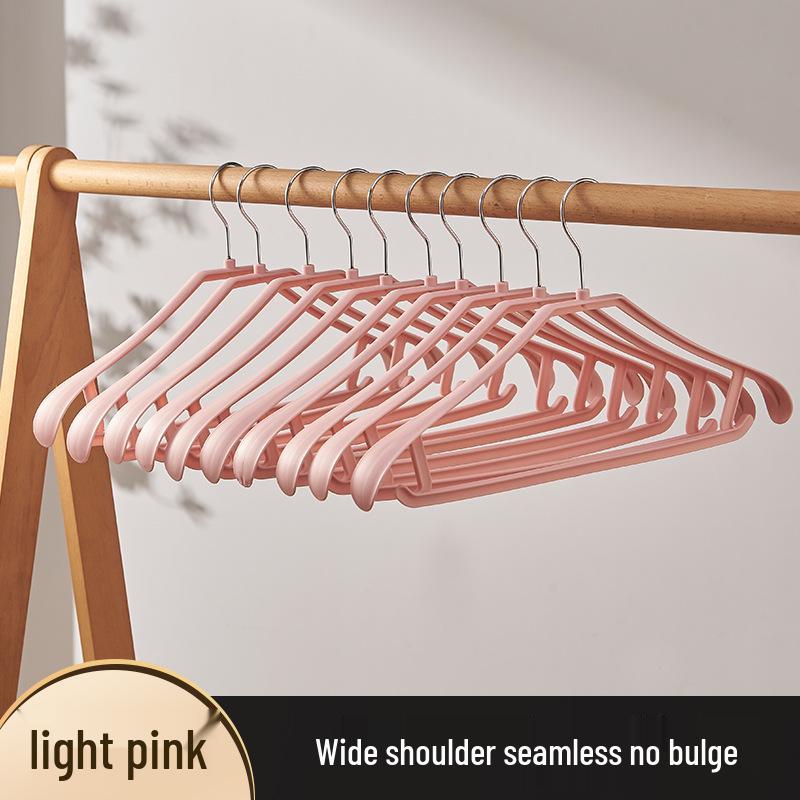 Wide-Shoulder Non-Slip Plastic Hanger for Wet & Dry Clothes, Anti-Shoulder Mark, Ideal for Home & Dorm Use