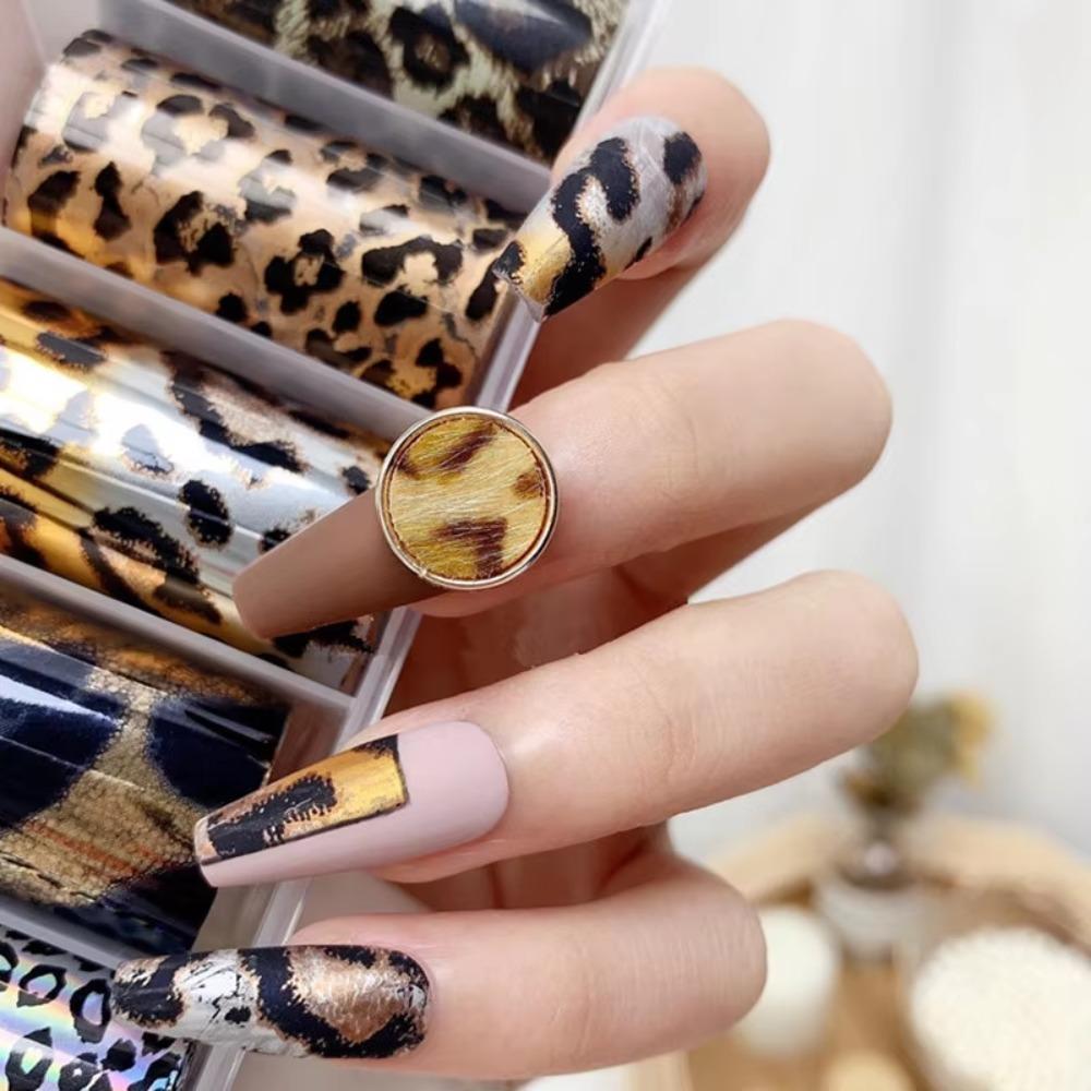 Lace Design Nail Stickers Laser Nail Art Stickers Fashion Nail Foils  Manicure DIY